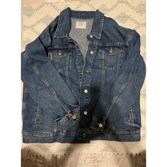 Oversized boyfriend denim jacket - Picture 2 of 2